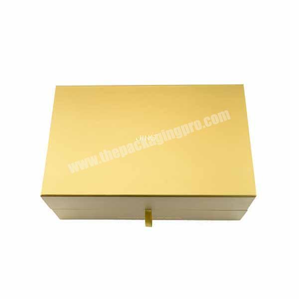 Luxury book shape magnet closure cosmetic packing box c