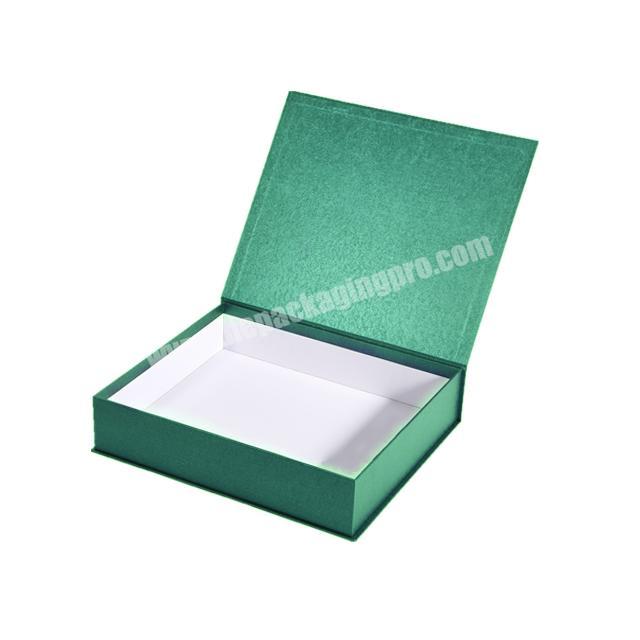 Luxury Book Shaped Rigid Paper Flap Custom Printed Magnetic Closure foldable Gift Magnet Box With Lid