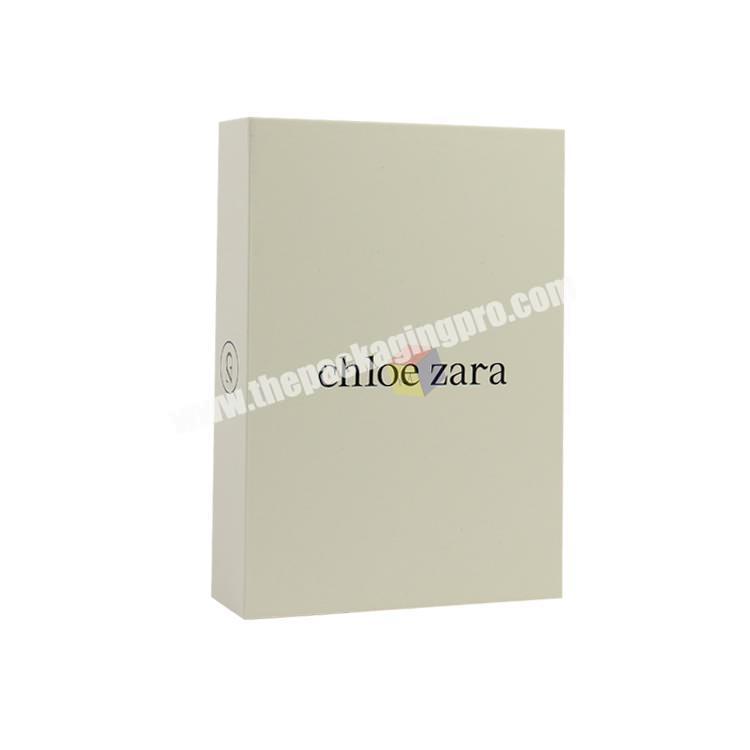 luxury book type magnetic perfume packing hard box
