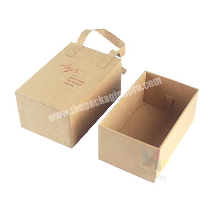 Luxury Brown Kraft Drawer Paper Box For Tea China Supplier