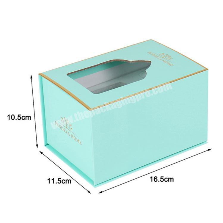 luxury candle packing gift box with clear window