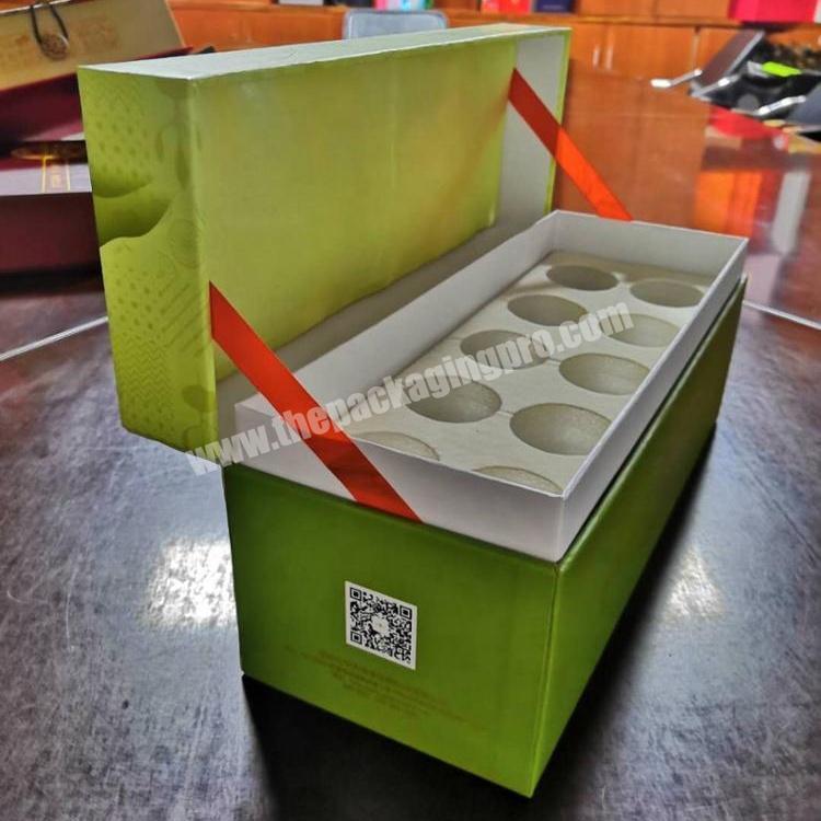 luxury cardboard flip gift box tea packaging