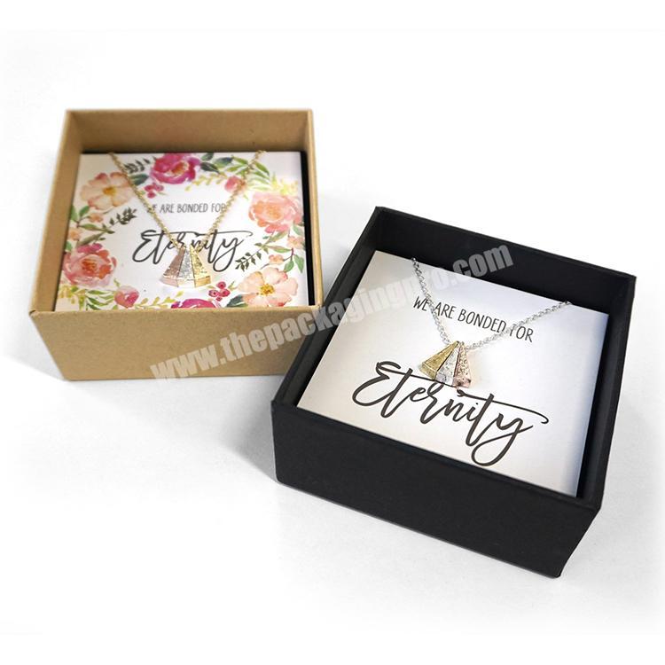 luxury cardboard packaging gift box for necklace