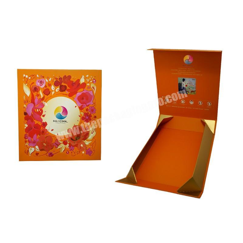 Luxury Cardboard Paper Collapsible Foldable Leatherette Paper Box Custom Printing Products Packaging
