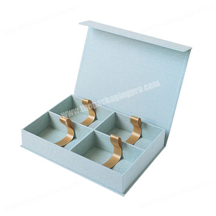 Luxury cardboard paper dividers magnetic closure rigid storage use