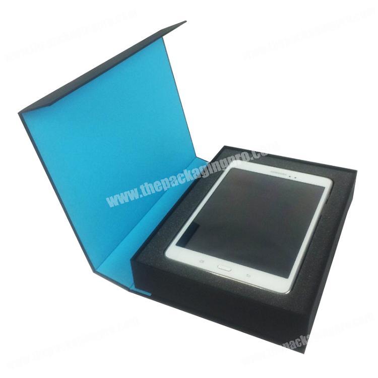 Luxury cardboard paper EVA insret magnetic closure rigid smart phone storage packaging gift boxes
