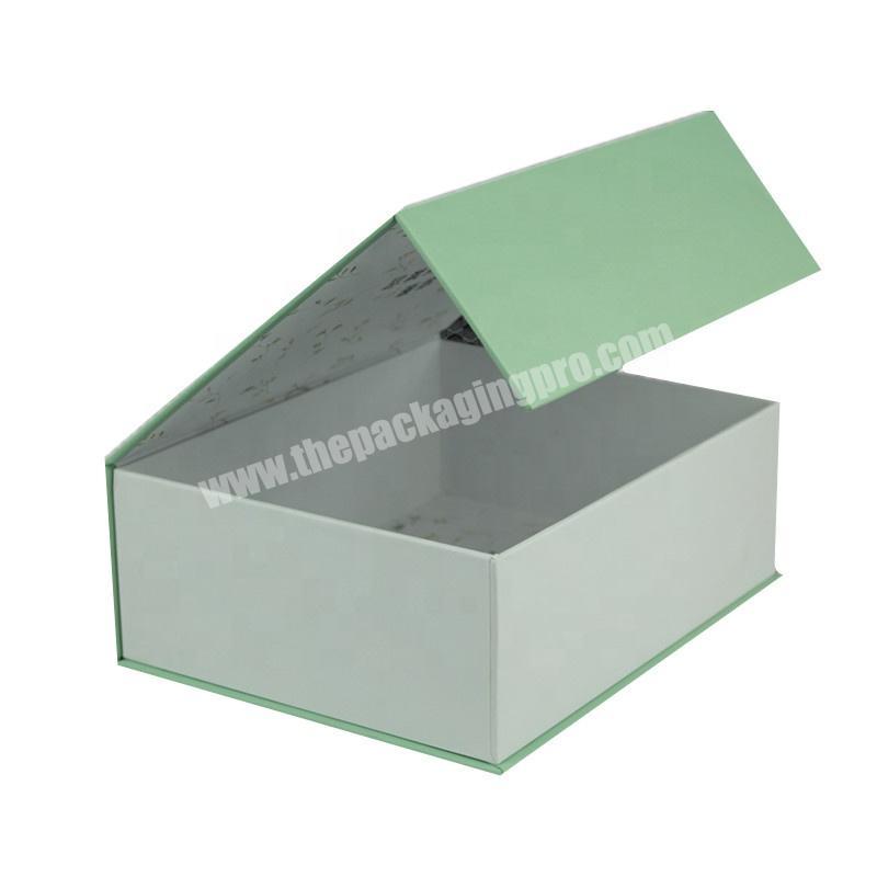 Luxury cardboard paper packaging flip top custom magnetic close gift box
