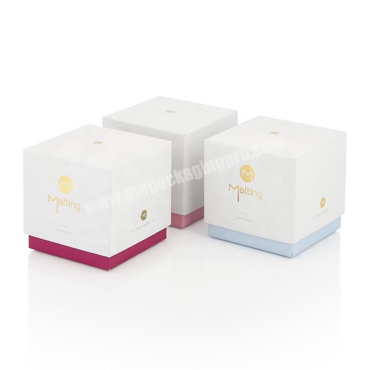 Luxury Cardboard Paper Shoulder Neck Rigid Candle Gift Box