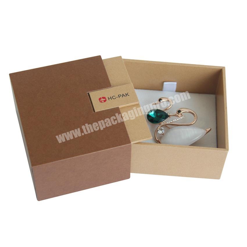 Luxury cardboard slide drawer jewellery ring box chinese