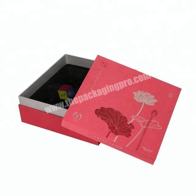 luxury cardboard tea sampler gift box with blister tray
