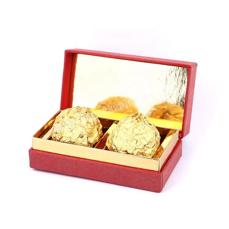 Luxury Cheap Small Recyclable Cardboard Paper Packaging Chocolate Gift Box With Compartments