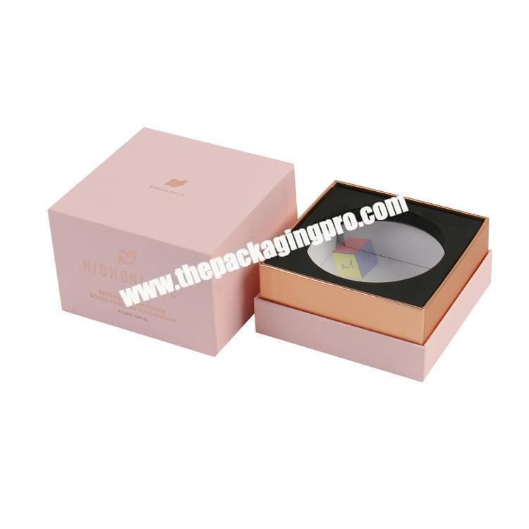 luxury christmas rigid gift packaging paper candle box