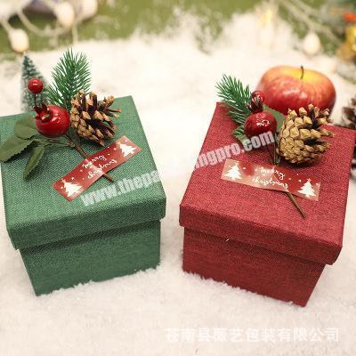 Luxury Christmas Tree Gift Wrapping Fabric Box Christmas Decoration Gift Box Set