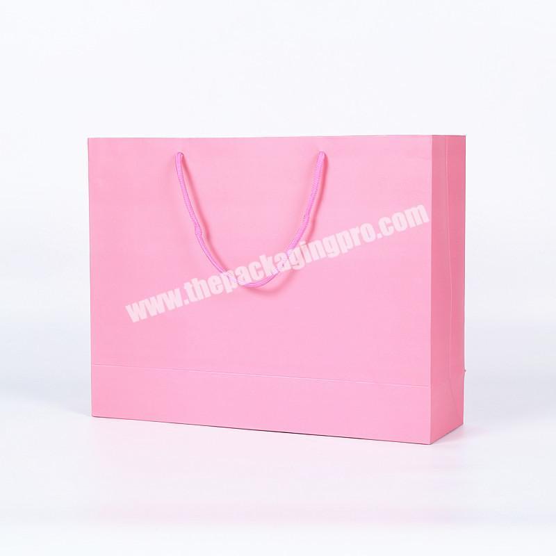 Luxury Clothes Packaging Paper Bag  Recycled Kraft& white card  Paper Bag custom paper bag