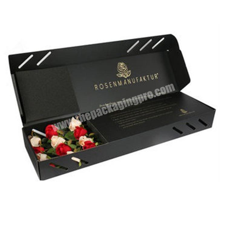 luxury corrugated flower packaging box design