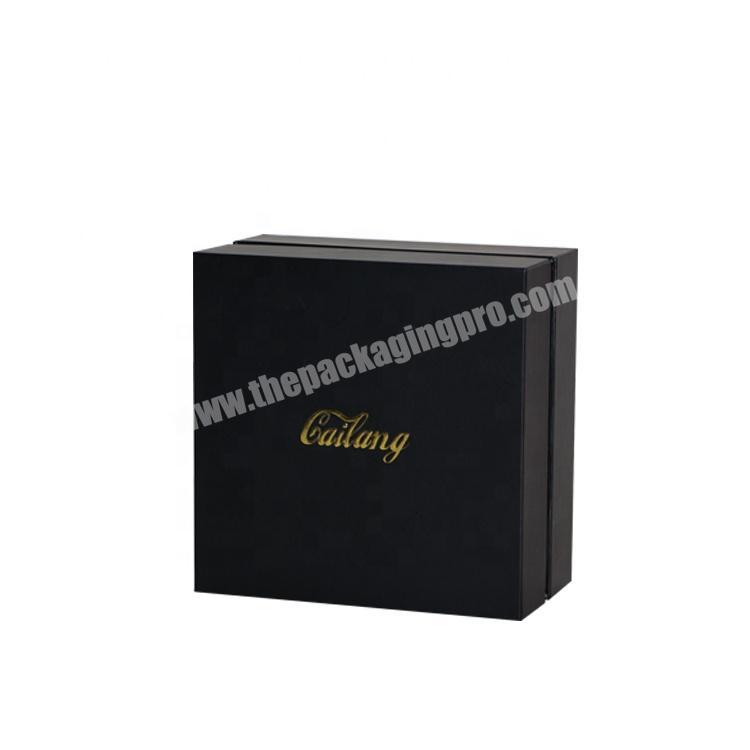 Luxury cosmetic gift set perfume bottle packaging box with foam insert