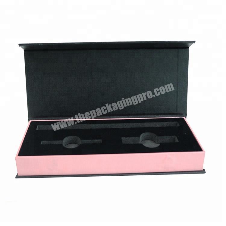 Luxury Custom Black Single Magnetic Flip Top Cardboard Jewelry Packaging Gift Display  Watch Paper Box