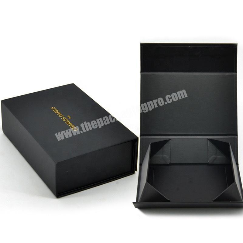 luxury custom cardboard box with gold foil stamping gift folding packaging