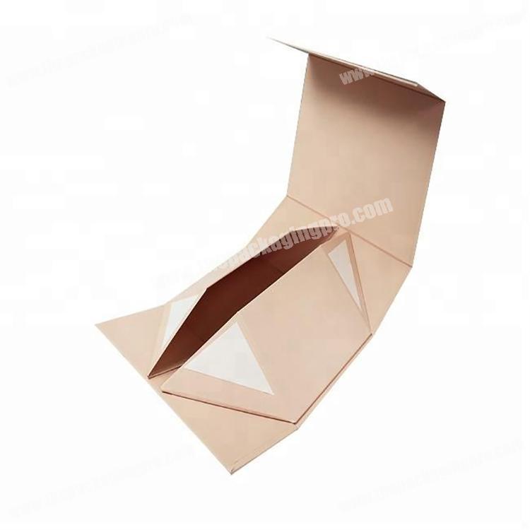 Luxury custom cardboard collapsible folding storage paper box with magnetic lid