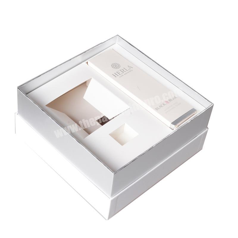 Luxury custom cardboard paper cosmetic makeup skin care gift packaging storage box