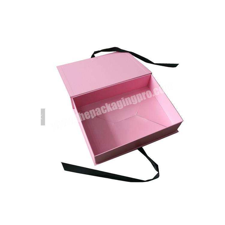 Luxury custom cardboard paper magnetic closure gift packaging boxes for wig