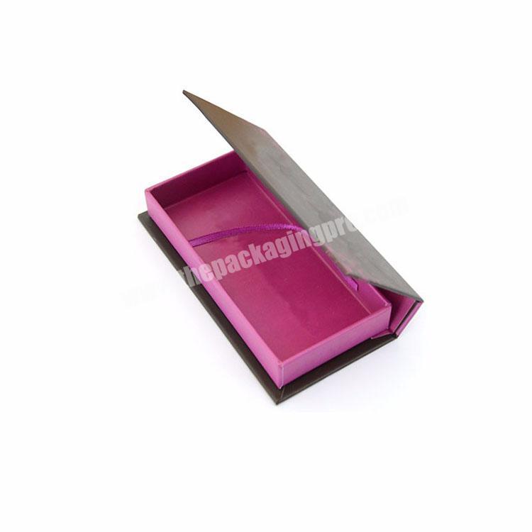 Luxury custom cardboard paper magnetic closure makeup packaging boxes