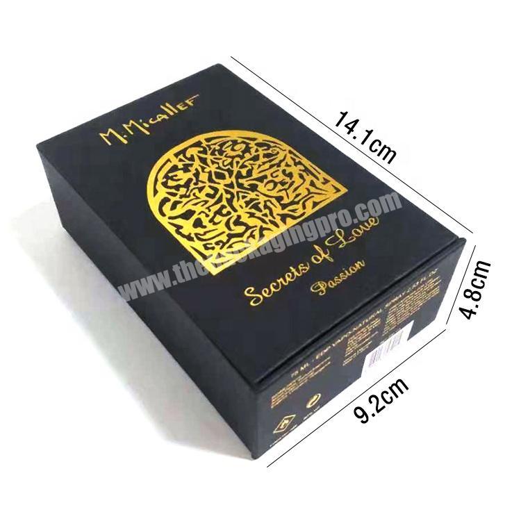 Luxury Custom Cardboard Paper Packaging Perfume Gift Box With Logo Stamping