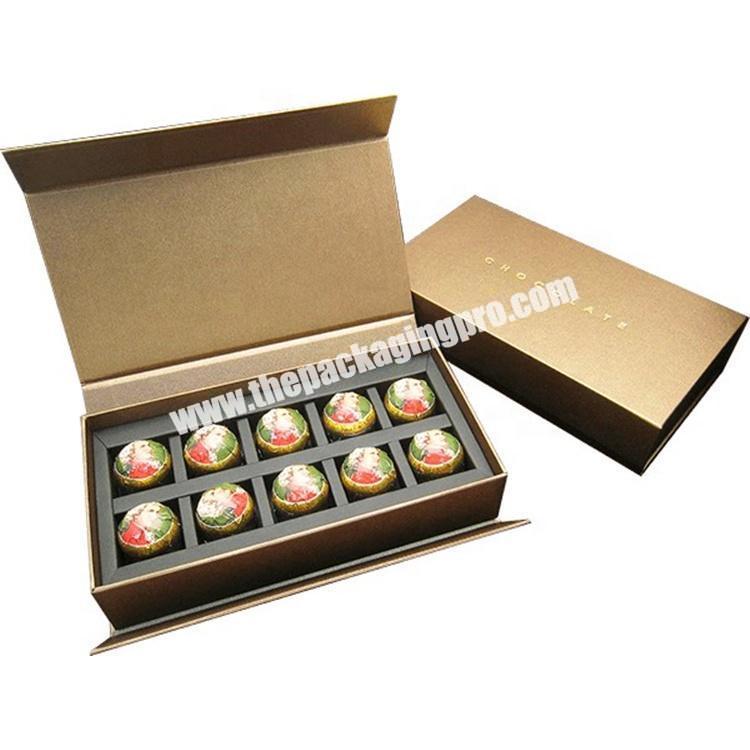 Luxury Custom Decorative Packaging White Craft Chocolates Gift Box With Magnetic Closure