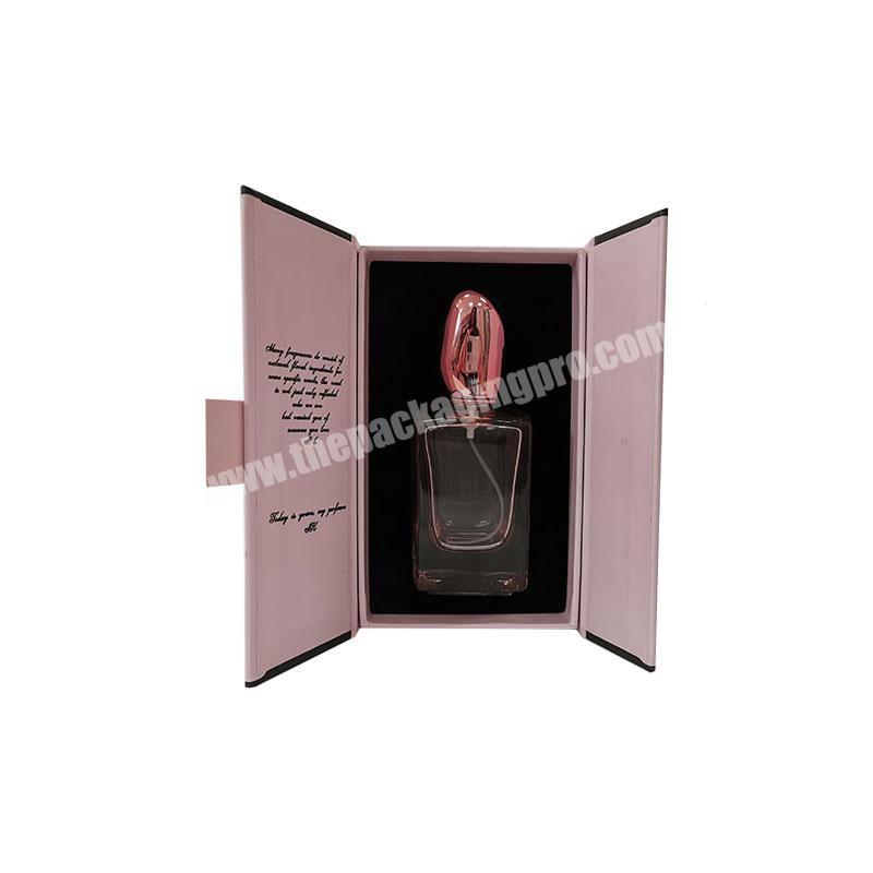 Luxury custom design fragrance wrapping cardboard perfume packaging gift box