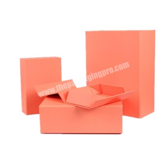luxury custom flat packaging foldable paper boxes