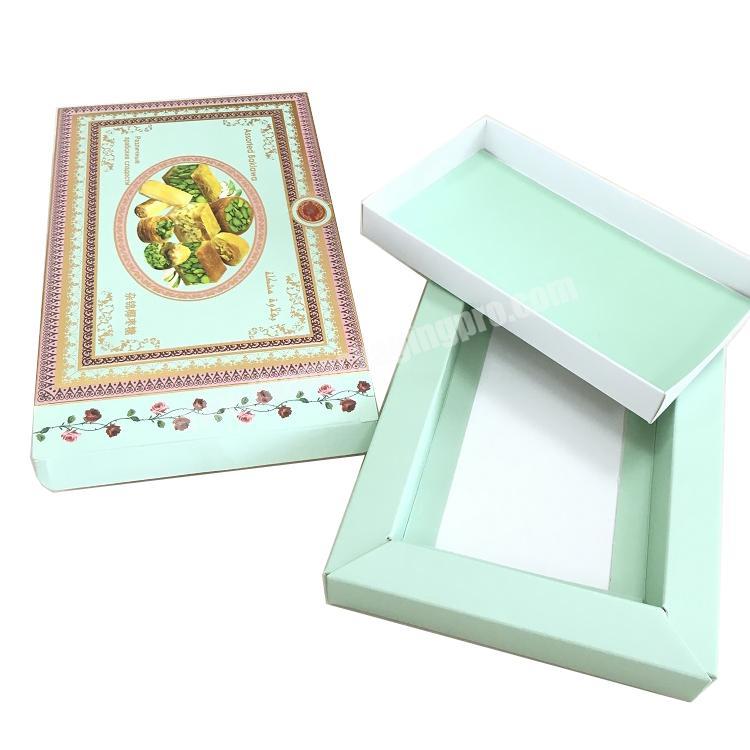 Luxury custom food grade paperboard candy gift box packaging for sweets