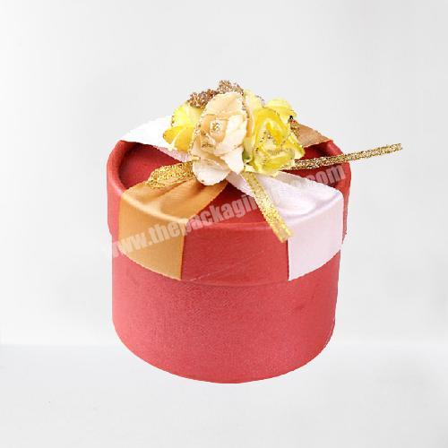 Luxury custom gift round shaped paper tube box