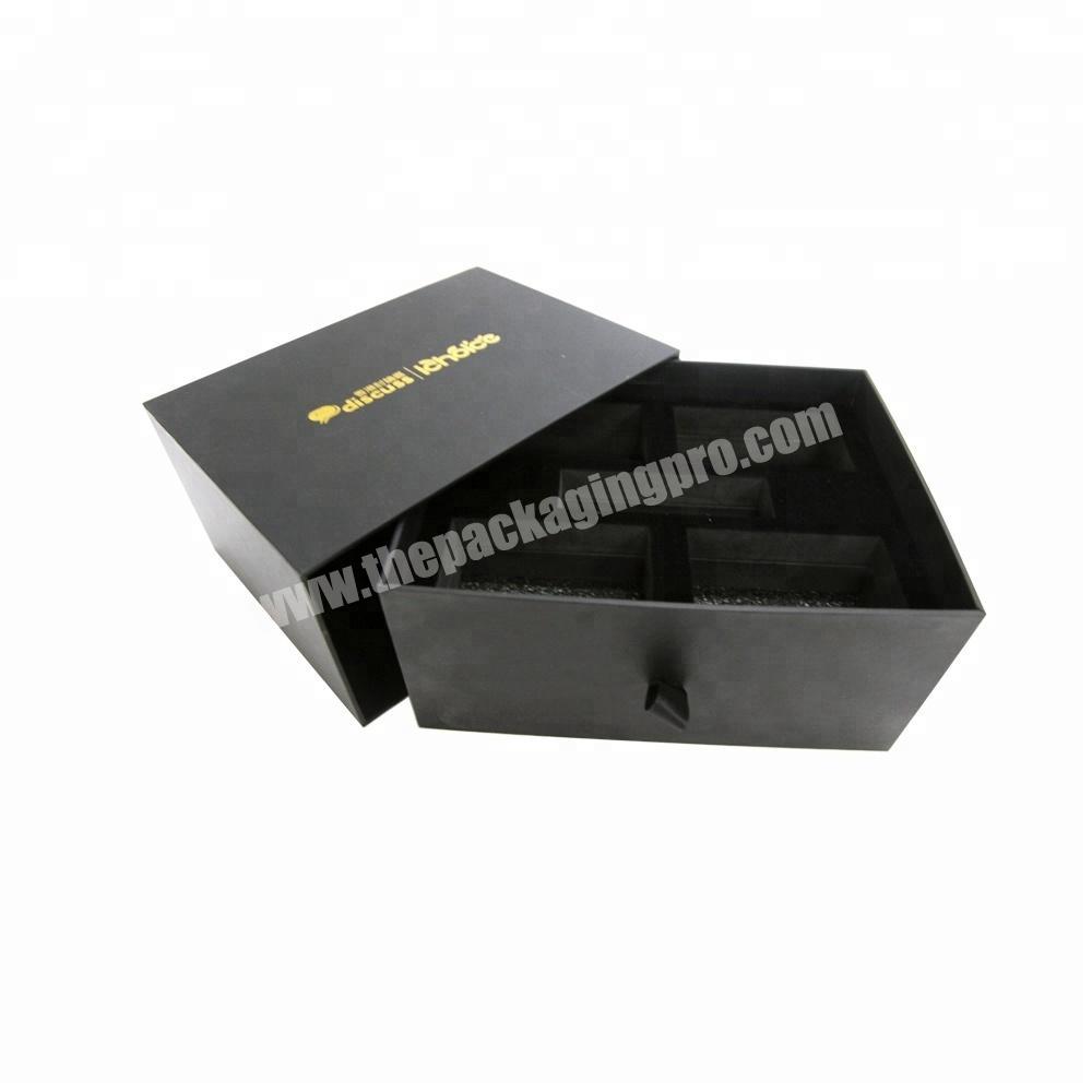 Luxury custom handmade jewelry packaging cardboard drawer gift box and pouch