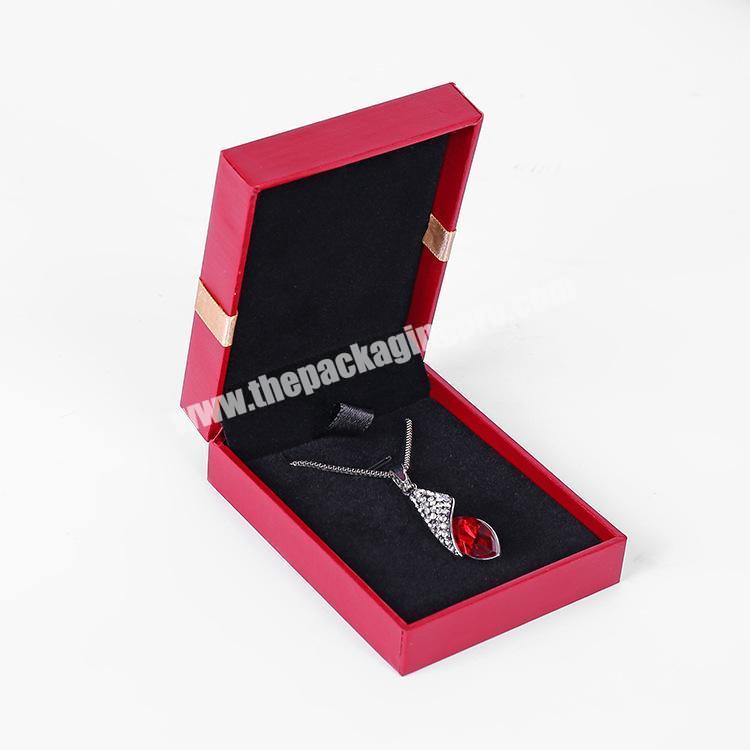 Luxury custom jewelry paper box wholesale gift or birthday necklace ring jewelry packaging box