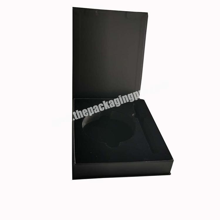 Luxury custom Logo black pen packaging box with magnetic