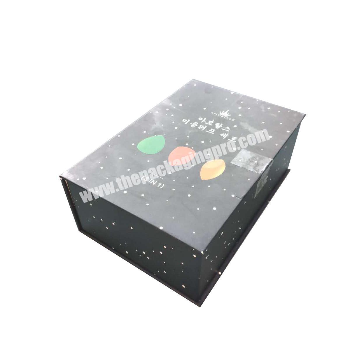Luxury Custom Logo Bookshaped Magnetic Paper Cosmetic Box