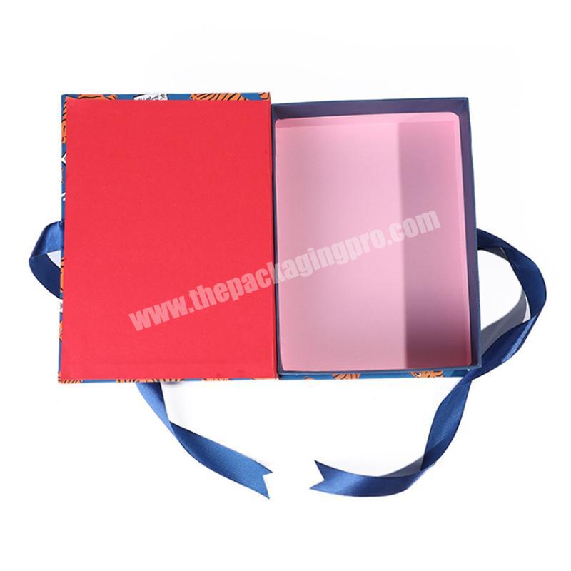 Luxury Custom Logo Cosmetic Hard Paper Rigid Cardboard Gift Packaging Box with Lid