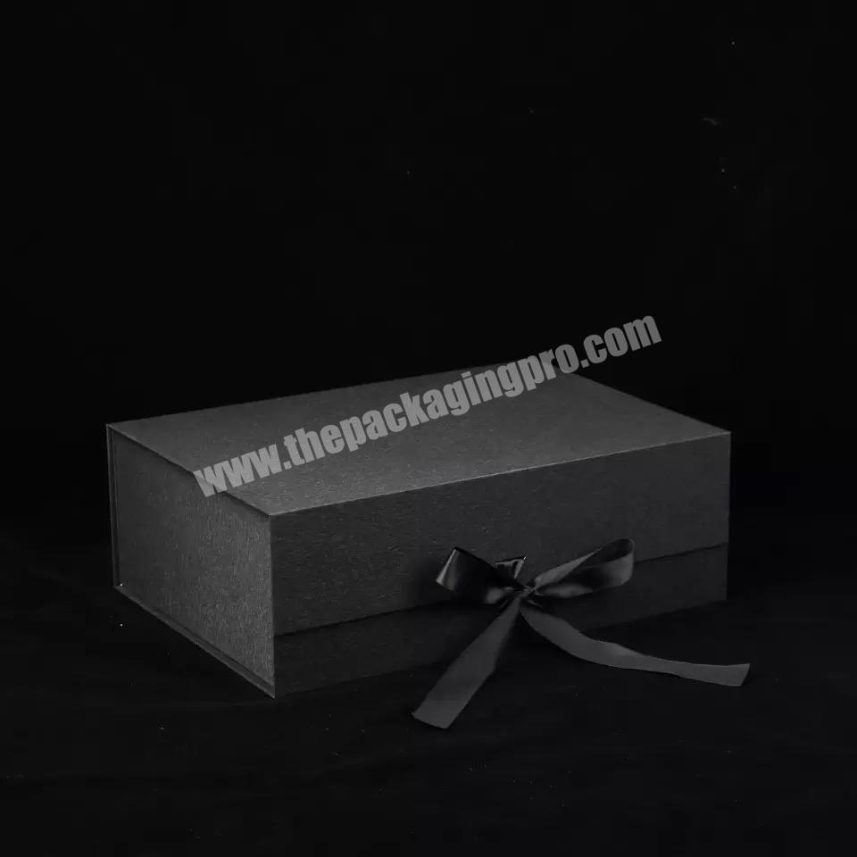 luxury custom logo folded packaging box large magnetic box handmade folding paper gift box for cloths packaging