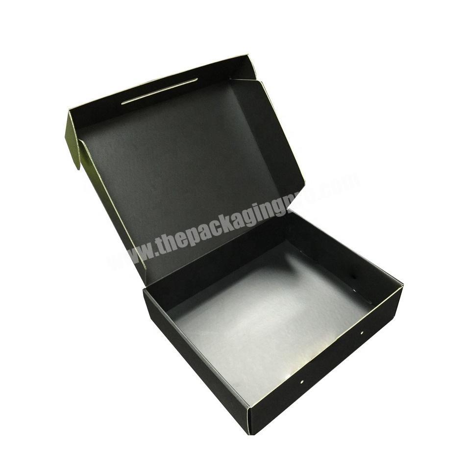 Luxury custom logo folding black shipping mailing storage paper board shoe box