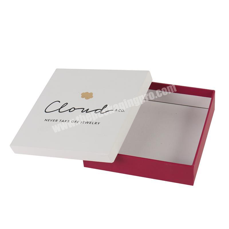 Luxury Custom Logo Gift Paper Jewelry Packing 2 Pieces Rigid Earring Bracelet Box