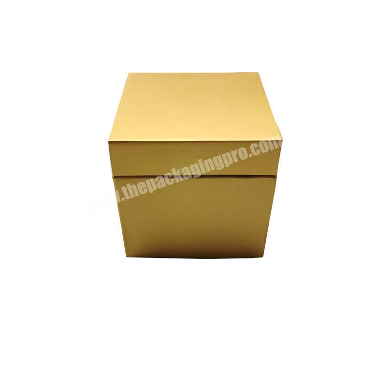 Luxury custom Logo gold cardboard jewelry packaging box