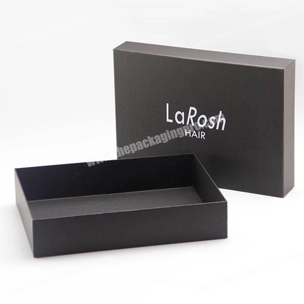 luxury custom logo hair extension gift paper box packaging box