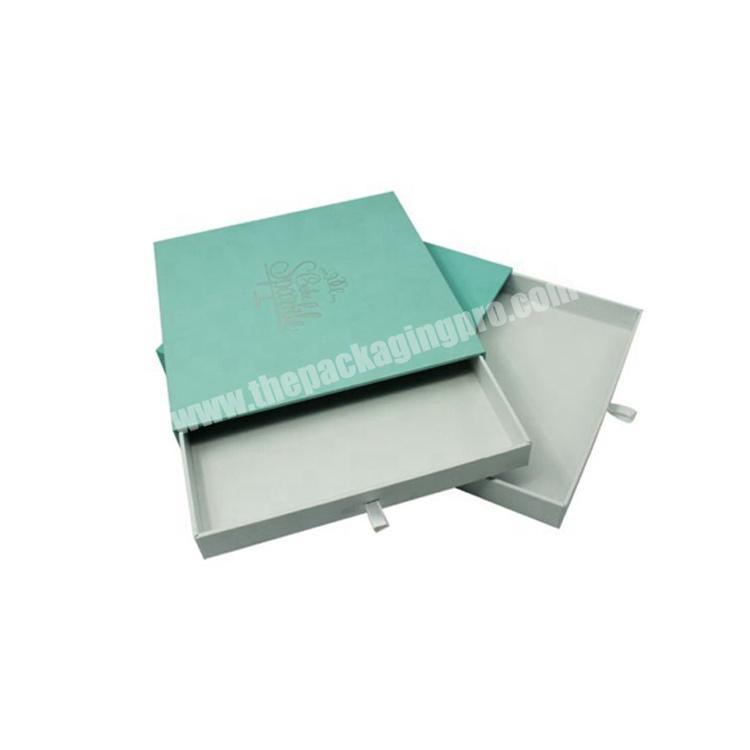 Luxury custom logo hot stamping sliding cardboard packaging drawer gift boxes