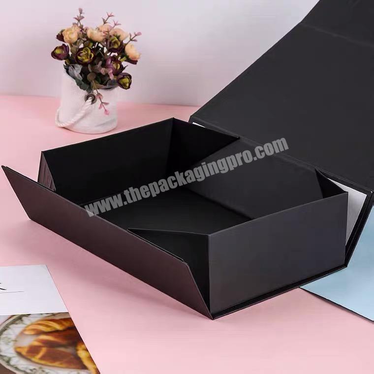 Luxury custom logo packaging present rigid boxes paper empty collapsible foldable gift box