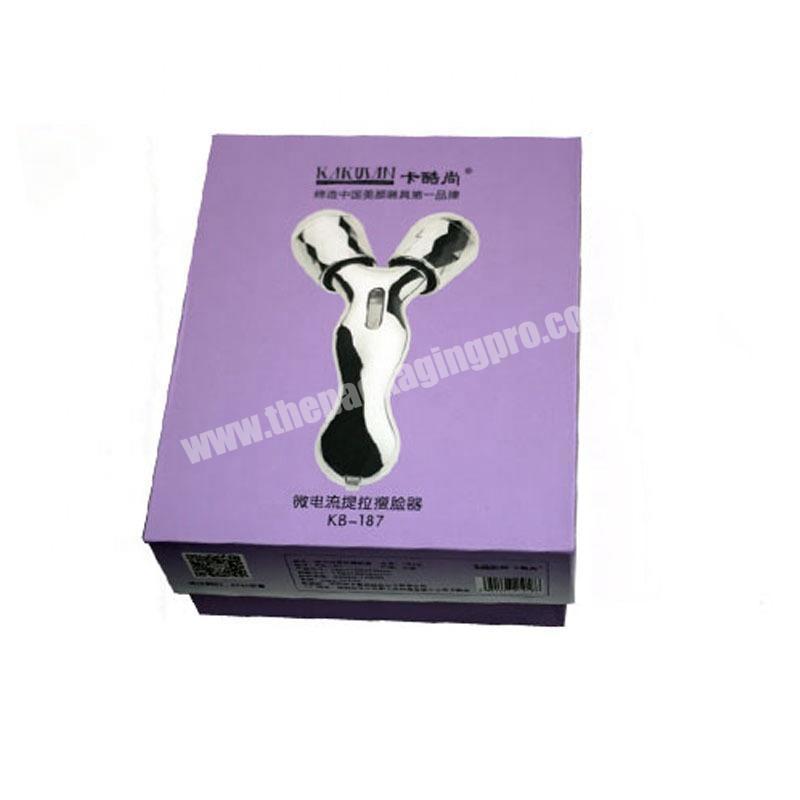 Luxury Custom Logo paper Cleaner facial massager packaging box with lid