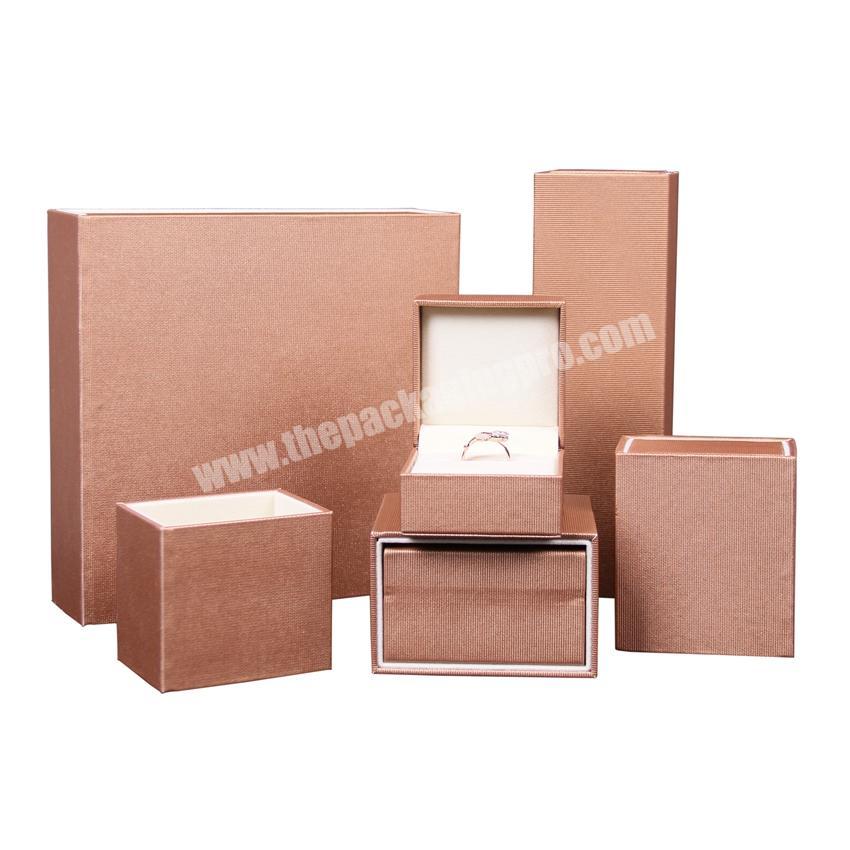 Luxury Custom Logo Printed Paper Jewelry Gift Box Ring Necklace Box in Manufacturers China