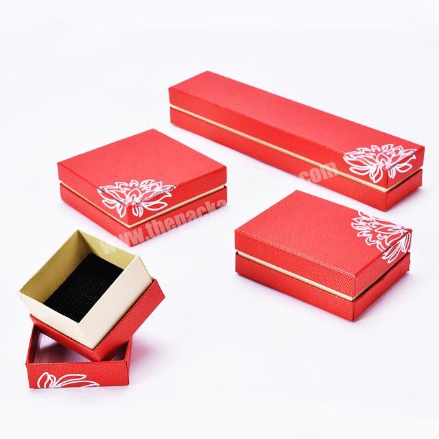Luxury Custom Logo Small Cardboard Jewellery Storage Packaging Paper Jewelry Box With Sponge