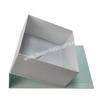 Luxury Custom Magetic Ribbon Closure Flat Folding Gift Packaging Paper Box