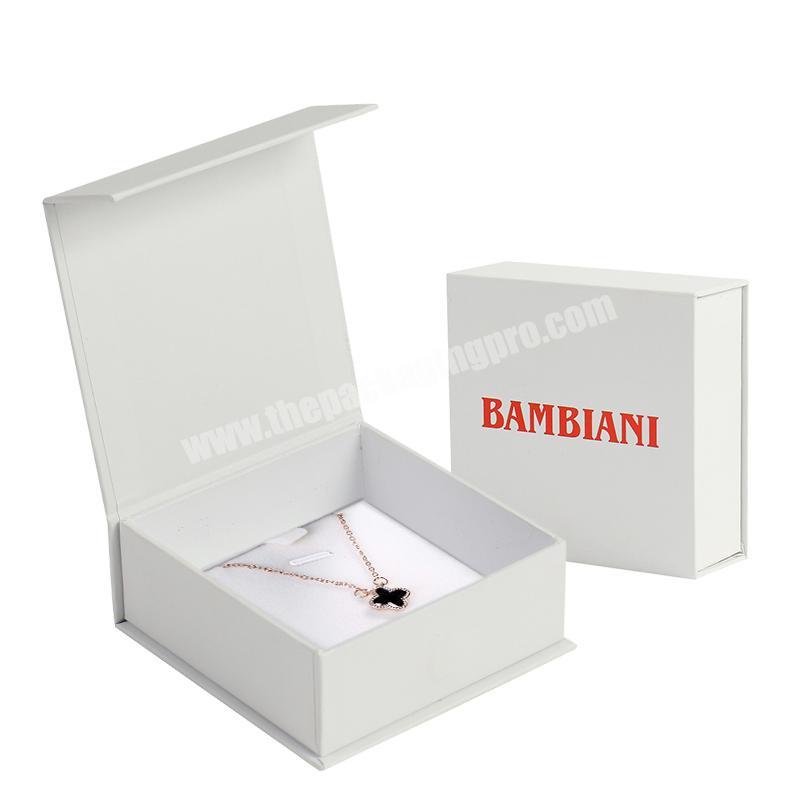 Luxury Custom Magnetic Closure Flap Surprise Cardboard Paper Earring Jewelry Packaging Gift Box 2Mm With Foam Insert