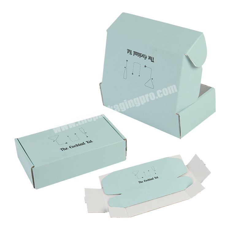 Luxury Custom Mailing Boxes Small Flat Printed Paper Corrugated Cardboard Packaging